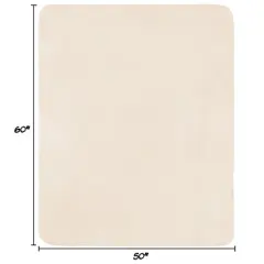 Pet Adobe Waterproof Pet Throw Blanket, Cream