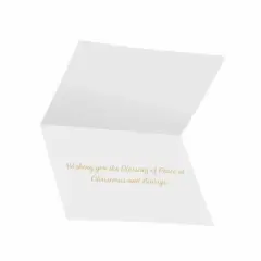 Paper Frenzy Three Wisemen Bringing Gifts Religious Christmas Holiday Cards with Cocoa Shimmer Envelopes - 25 pack