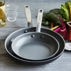 GreenPan Chatham 2pk (8" and 10") Hard Anodized Healthy Ceramic Nonstick Frying Pan Set