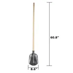 DeWit Medium Straight Handle Shovel &ndash; Efficient Border Digging Tool