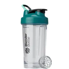 BlenderBottle 24 fl oz Plastic Pro24 Shaker Bottle Clear/Teal