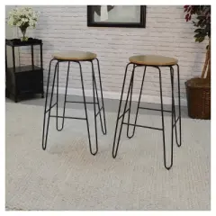 Set of 2 29" Winston Barstools - Carolina Chair & Table