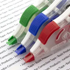 BAZIC PRODUCTS BAZIC 5 mm x 394" Jumbo Correction Tape W/ Grip (10/Pack)