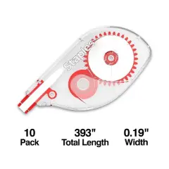 Staples Correction Tape White 10/Pack (ST59820) ST59820-CC
