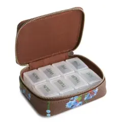 Vera Bradley Women's Outlet Faux Leather Essential Travel Pill Case