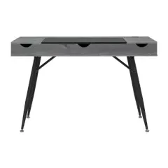 Nook Modern Office, Laptop and Writing Desk with Storage Compartments - Calico Designs