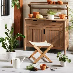 2.88L Painted Metal Watering Can Cream - Hearth & Hand&trade; with Magnolia