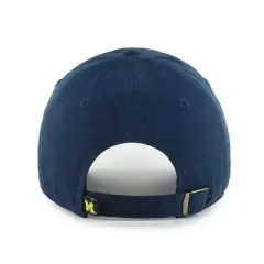 NCAA Michigan Wolverines Men's Clean Up Fabric Washed Relaxed Fix Hat
