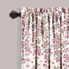 Set of 2 Weeping Flower Light Filtering Window Curtain Panels - Lush D&eacute;cor