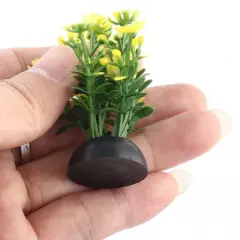 Unique Bargains Aquarium Fish Tank Plastic Artificial Grass Landscaping Decoration Plant 20 Pcs