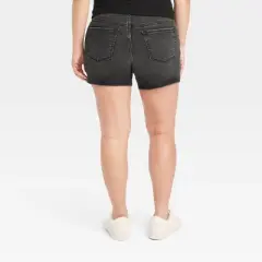 Over Belly Midi Maternity Jean Shorts - Isabel Maternity by Ingrid & Isabel&trade;