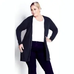 Women's Plus Size Meadow Mews Cardigan - navy | AVENUE