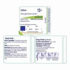 Iodium 15C by Boiron Homeopathic Single Medicine For Digestive  -  80 Pellet