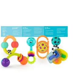 Sassy Toys Shake Rattle & Chew Gift Set - 5pc