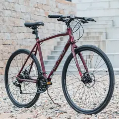 HILAND Clifford 700C Hybrid Bike, 21 Speeds Urban City Commuter Bicycle