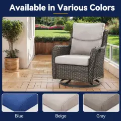 Buenhomino Deep Seat Outdoor Cushion Set 25"x22",Bench Outdoor Chair Cushion, Outdoor High Back Chair Cushion Seat Pad for Patio Furniture