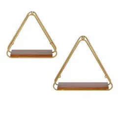 2pc Tilde Triangle Accent Shelf Set - Kate & Laurel All Things Decor