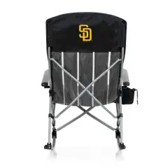 MLB San Diego Padres Outdoor Rocking Camp Chair - Black