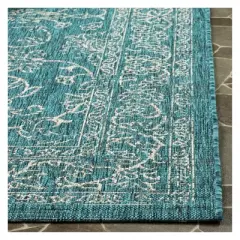 Lily 8' X 11' Indoor/Outdoor Rug - Turquoise - Safavieh