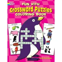 Fun with Crossword Puzzles Coloring Book - (Dover Kids Activity Books) by  Anna Pomaska (Paperback)
