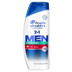 Head & Shoulders Men's Anti-Dandruff Treatment, Old Spice Pure Sport for Daily Use, Paraben-Free, 2-in-1 Shampoo and Conditioner - 20.7 fl oz