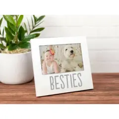 Pearhead Baby and Friend Besties Frame - White 4"x6"