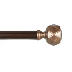 Exclusive Home Regal 1" Window Curtain Rod and Finial Set