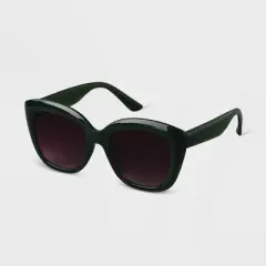 Women's Oversized Cateye Sunglasses - A New Day&trade; Green