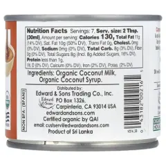 Edward & Sons, Let's Do Organic, Sweetened Condensed Coconut Milk, Caramel , 7.4 oz