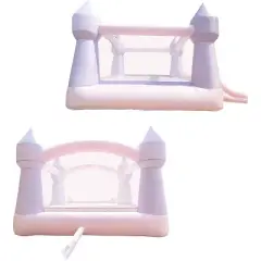 Bounceland Party Castle Cotton Candy Bounce House - Pink