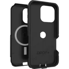 OtterBox Apple iPhone 16 Pro Commuter Series Case with MagSafe - Black: Solid Plastic Protection