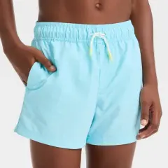 Boys' Solid Swim Shorts - art class&trade; Blue