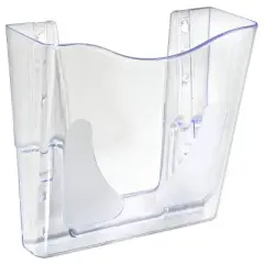 Azar Displays Single Vertical Pocket Wall Mount File Holder for Office, Home and School, 2-Pack