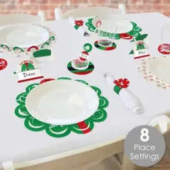 Big Dot of Happiness Ugly Sweater - Holiday and Christmas Party Paper Charger and Table Decorations - Chargerific Kit - Place Setting for 8