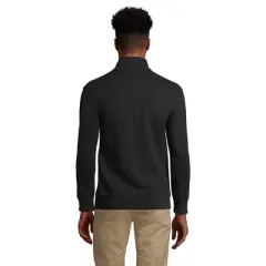 Lands' End Men's Bedford Rib Quarter Zip Sweater