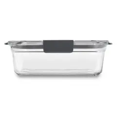 Rubbermaid 3.2 Cup/757ml Medium Brilliance Glass Clear: Glass Food Storage Container, Microwave & Oven Safe, Dishwasher Safe