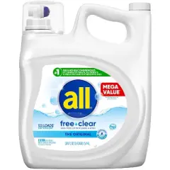 All Ultra Free Clear HE Liquid Laundry Detergents