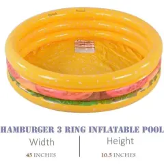 Gymojoy Hamburger Inflatable Pool
