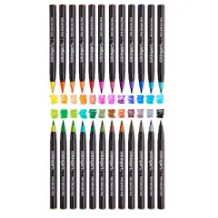 KINGART PRO Watercolor Brush Pens 24 Colors