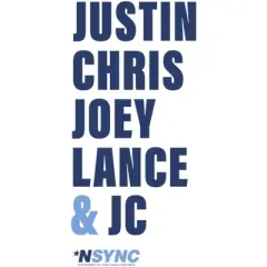 Junior's NSYNC Band Name Stack T-Shirt