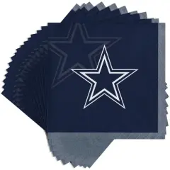 48ct Dallas Cowboys Football Beverage Napkins