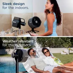 Shark FlexBreeze Pro Mist Fan Indoor and Outdoor Integrated Misting Pedestal to Tabletop Corded or Cordless FA302