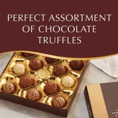 Lindt Gourmet Chocolate Candy Truffles Gift Box - 14.7 oz.