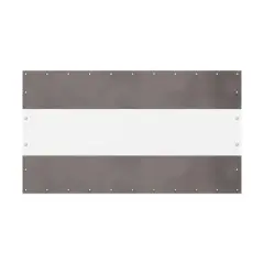 DOMETOUR Heavy Duty Outdoor Clear Waterproof PVC Curtain, Weather Resistant & Tearproof for Patios, Gazebos, Pergolas, 7'H x 12'W, Gray