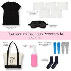 Sweet Jojo Designs Postpartum Essentials Recovery Kit Pregnancy Must Haves Baby Shower Gifts for Mom