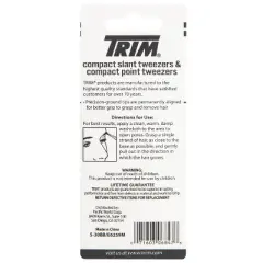 Trim Compact Slant Point Tweezers - 2 Pack