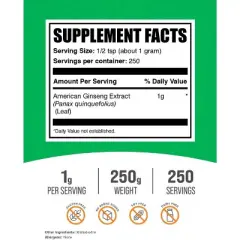 BulkSupplements American Ginseng Extract Powder