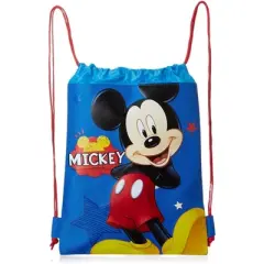 Blue Mickey Mouse Drawstring Backpack - Large Drawsting Bag