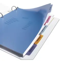 Avery Index Maker Print & Apply Clear Label Plastic Dividers 5-Tab Letter 11452