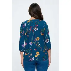 WEST K Women's Sophia Three Quarter Sleeve Blouse